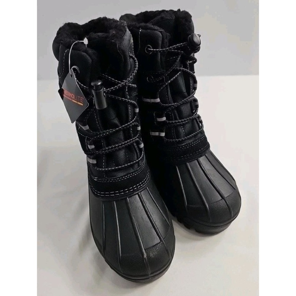 Lands End Youth Unisex Size 1M Waterproof Rubber Boots New With Tags
